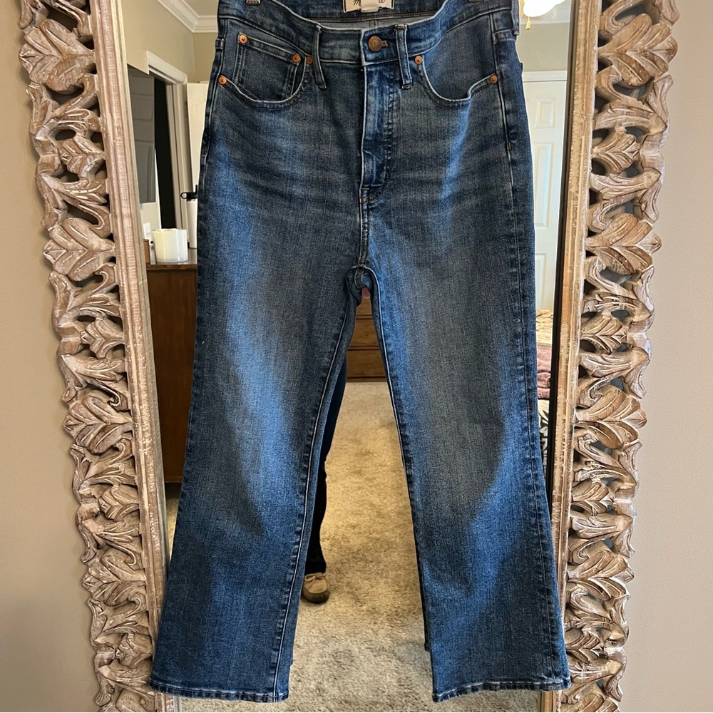 Madewell Cali Demi Boot Jeans Glenside Wash 99 Cotton NG351 Size 27